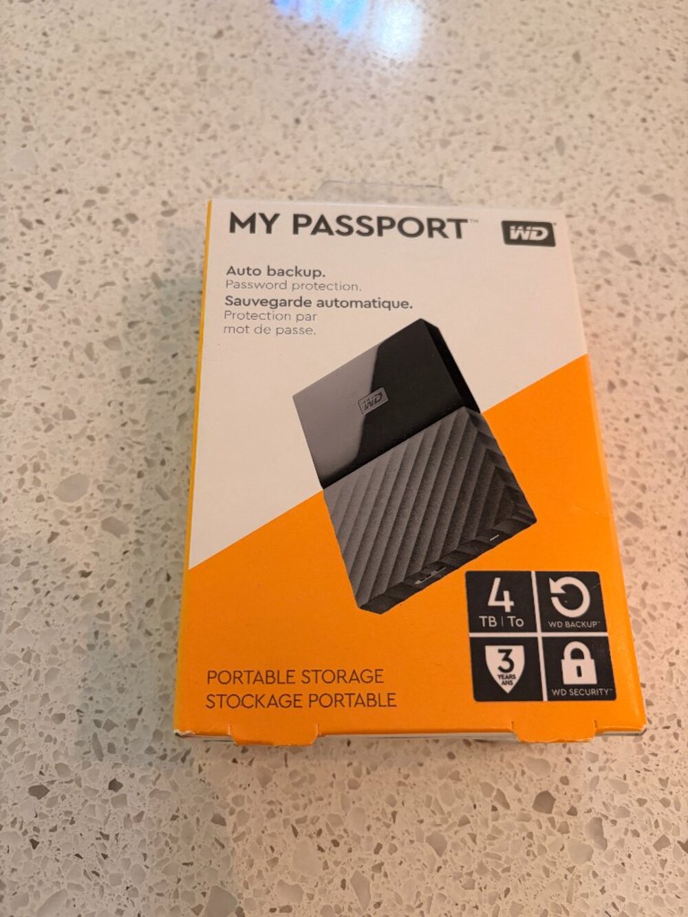 NEW in sealed box Western Digital 4T External Hard Drive
